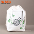 Printed Canvas Knitting Yarn Ball Storage Project Bag